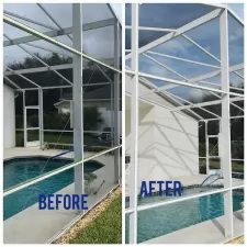 Pool Enclosure Cleaning In Davenport, FL 1