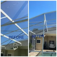 Pool Enclosure Cleaning In Windermere, FL 2