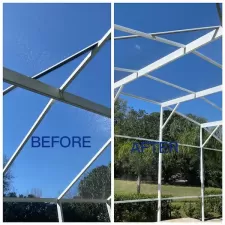 Pool Enclosure Cleaning In Windermere, FL 5